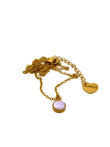 Collier Pampille Mauve