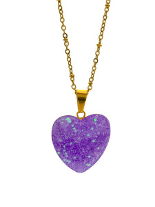 Collier Valentin Mauve