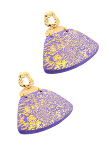 Boucles d'Oreilles Pénélope Violettes