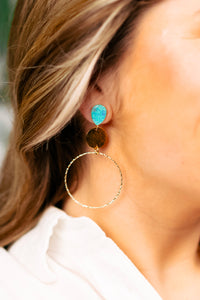 Boucles d'Oreilles Zephira Turquoise