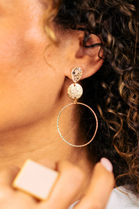 Boucles d'Oreilles Zaphira Crème