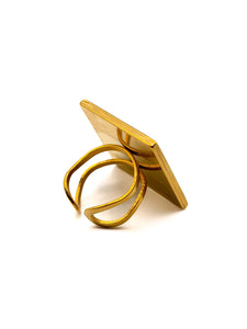 Bague Morgane Carré Turquoise
