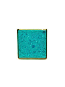 Bague Morgane Carré Turquoise