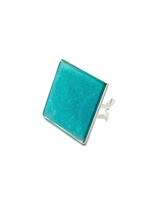 Bague Morgane Carré Turquoise