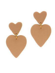 Boucles d'Oreilles Love Crème