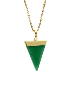 Sautoir Triangle Aventurine