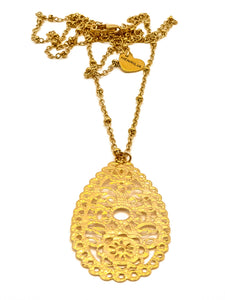 Collier Sautoir Dentelles d'Or