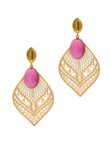 Boucles d'Oreilles Elégance Rose