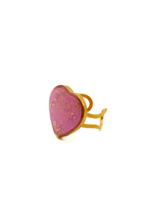 Bague Coeur Rose