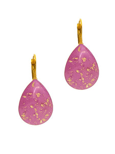 Boucles d'Oreilles Goutte Rose