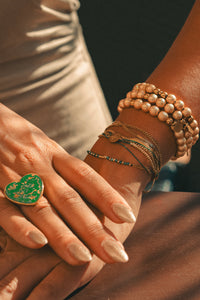 Bague Coeur Vert Forêt