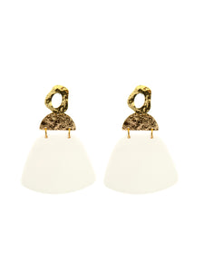 Boucles d'Oreilles Pénélope Blanche
