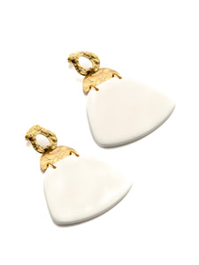 Boucles d'Oreilles Pénélope Blanche