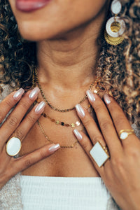 Boucles d'Oreilles Solis Blanche
