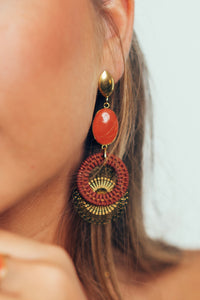 Boucles d'Oreilles Solis Terra Cotta