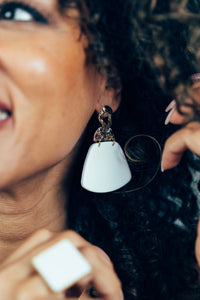 Boucles d'Oreilles Pénélope Blanche