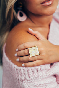 Bague Morgane Carré Pastel