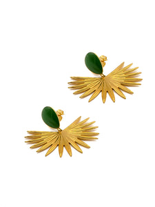 Boucles d'Oreilles Solaria Kaki