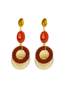 Boucles d'Oreilles Solis Terra Cotta