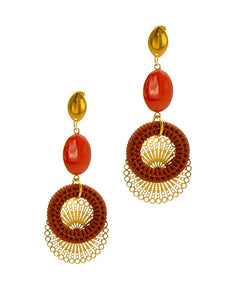 Boucles d'Oreilles Solis Terra Cotta