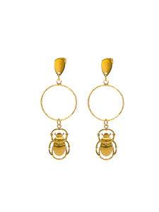 Boucles d'Oreilles Scarab