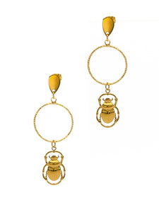 Boucles d'Oreilles Scarab