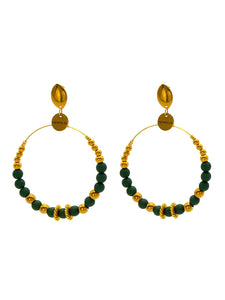 Boucles d'Oreilles Matine Kaki