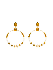 Boucles d'Oreilles Matine Blanche