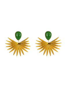 Boucles d'Oreilles Solaria Kaki