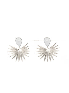 Boucles d'Oreilles Solaria Blanche